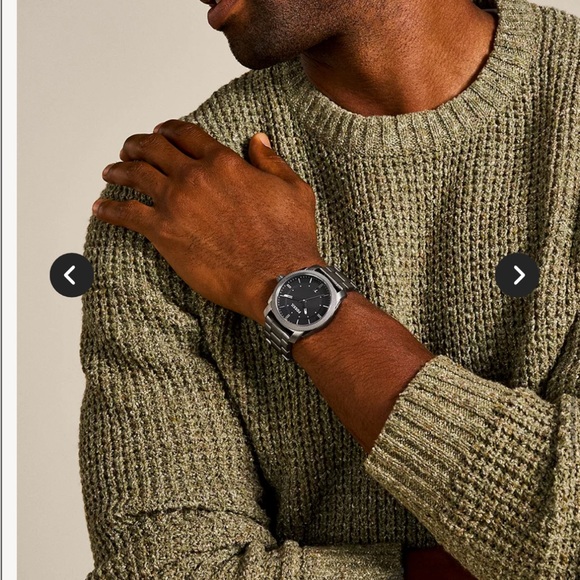 Fossil Machine Smoke Stainless Steel Watch - good condition! Comes in box - Picture 3 of 13